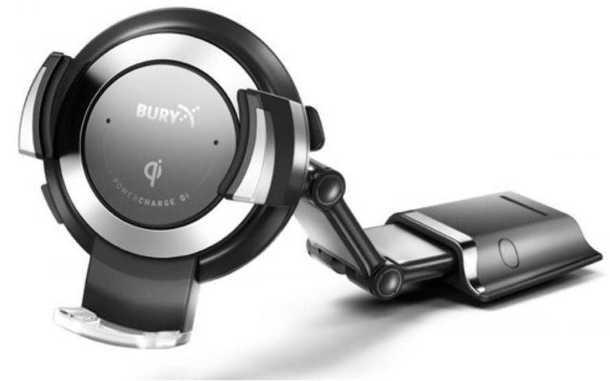 Universal Bury Powermount Qi Wireless Charging Phone Cradle - Adaptable Arm