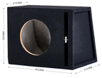 In Phase BX10PL 10" Slot Ported Subwoofer Enclosure