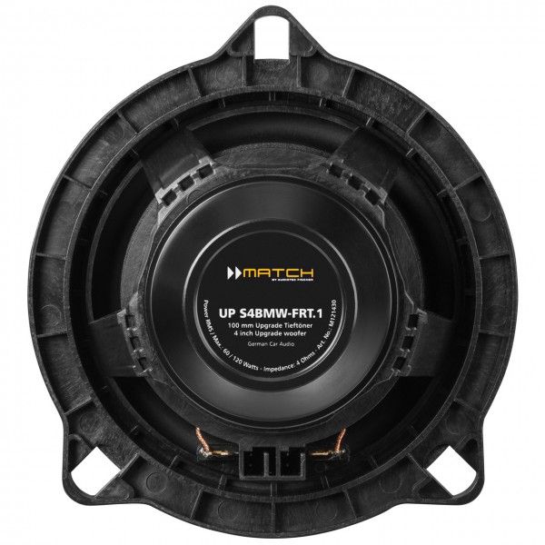 MATCH UP X4BMW-FRT.1 Custom Fit 4" 2-Way BMW Upgrade Coaxial Speakers
