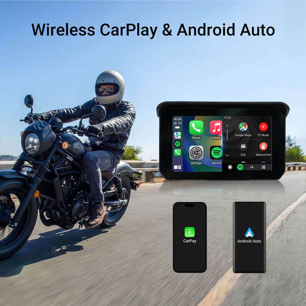 OTTOCAST C5SE Waterproof 5" Touch Screen Motorcycle Apple Carplay / Android Navigation