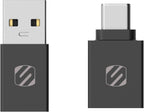 Scosche CAAKIT-RP StrikeLine Charge & Sync, USB-C to USB-A and USB-A to Type-C Male to Female USB Adaptor