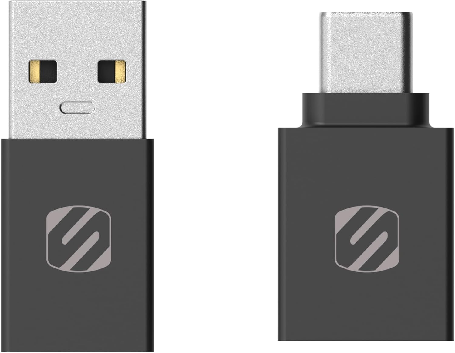 Scosche CAAKIT-RP StrikeLine Charge & Sync, USB-C to USB-A and USB-A to Type-C Male to Female USB Adaptor