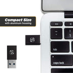 Scosche CAAKIT-RP StrikeLine Charge & Sync, USB-C to USB-A and USB-A to Type-C Male to Female USB Adaptor