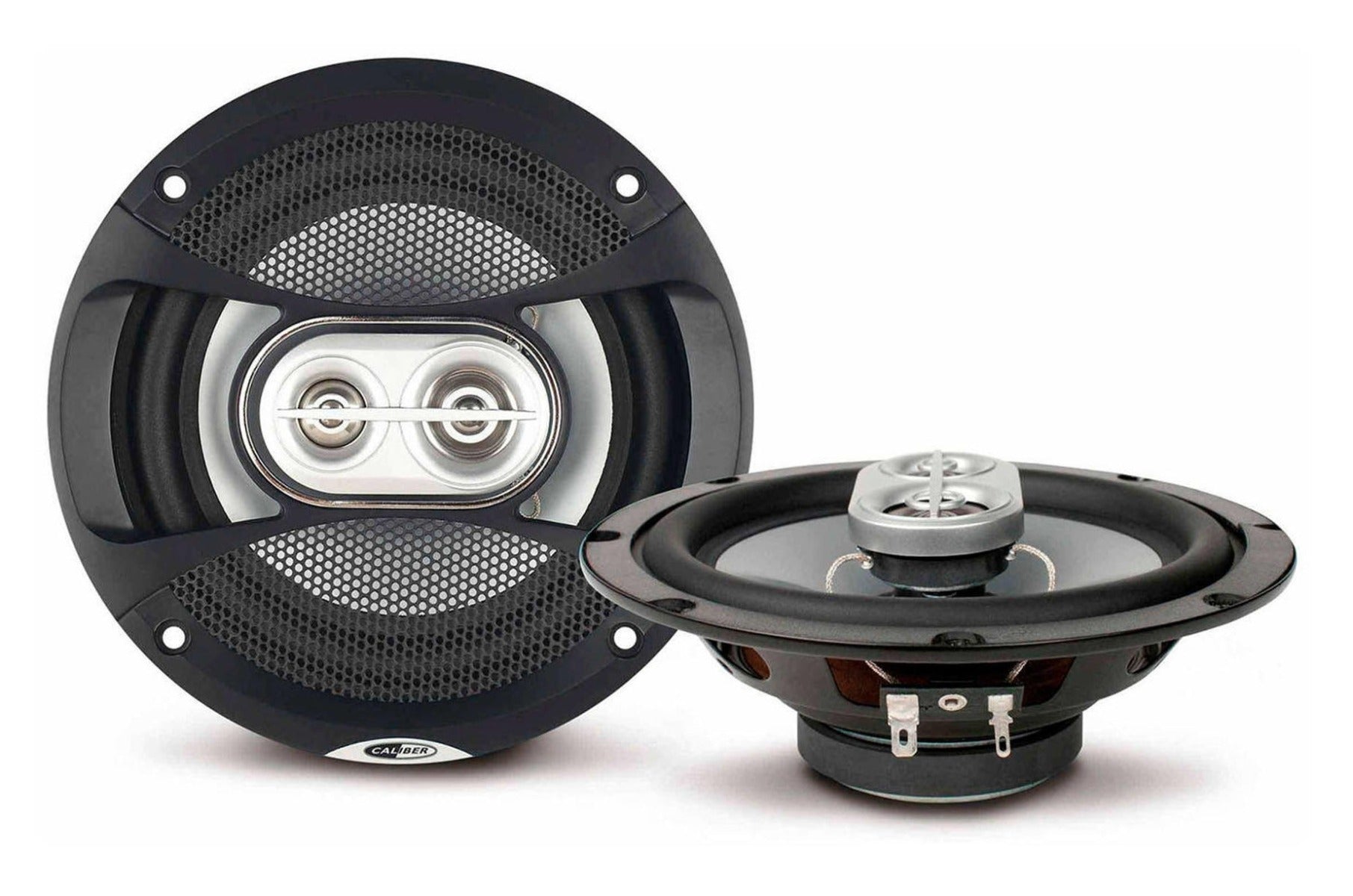 Caliber CDS16G 16.5cm 6-1/2 inch 3-Way Coaxial Speakers With Grills