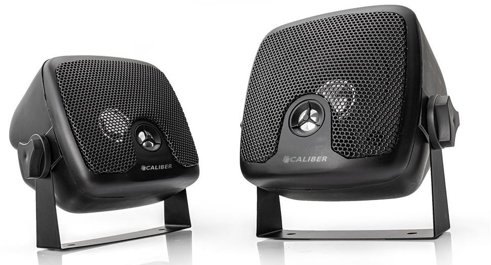 Caliber CSB3 Water Resistant 2-way Speaker Set Marine with Mounting Br ...