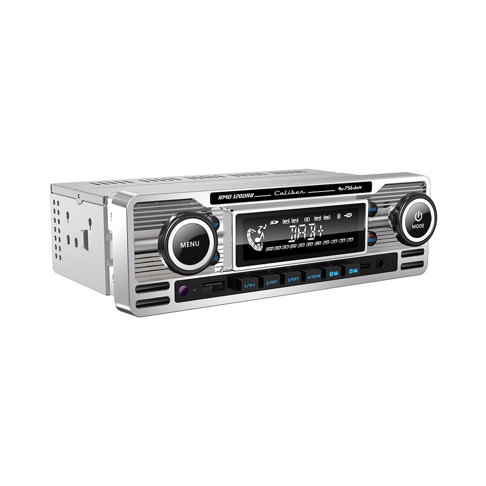 Caliber RMD120DAB Retro Radio with Digital DAB Radio, FM, Bluetooth & Aux Input (Chrome)