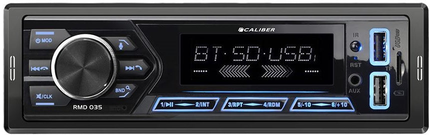 Caliber RMD035 Bluetooth Mechless SD USB AUX Short-Body Car Stereo