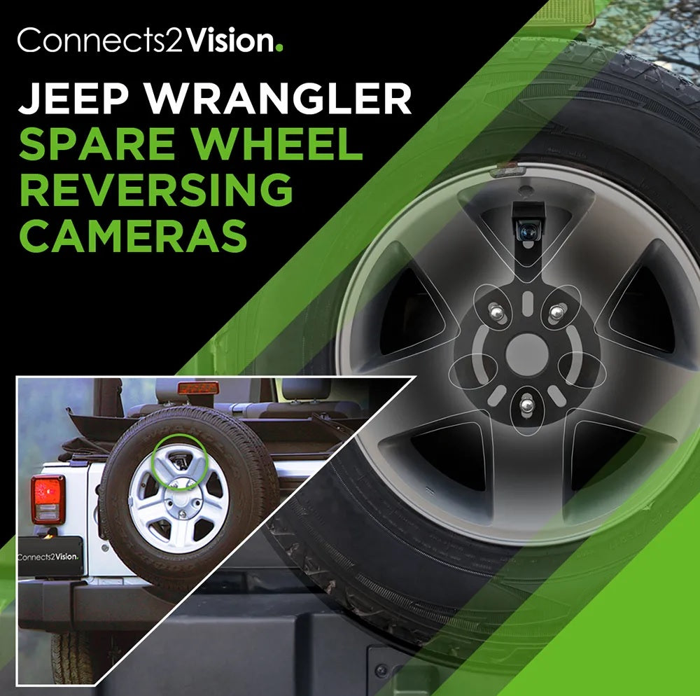 Jeep Wrangler 2007-2018 Spare Wheel Mounted Reversing Camera CAM-JP1