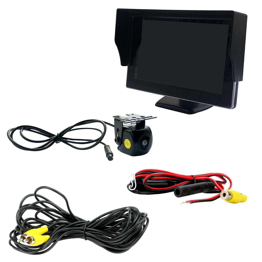 Universal 5" AHD monitor with Removable Parking Lines and 2 AHD Colour Camera Kit  Connects2 CAM-KIT16
