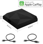JVC KW-M565DBT CAR-WAC Wireless Apple CarPlay 6.8" DAB Radio Bluetooth Apple CarPlay Android Short-body