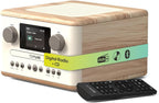 PURE Classic C-D4 Compact Digital Radio with CD Player - Cotton White/Oak