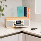 PURE Classic H4 DAB+/FM Radio with Bluetooth - Cotton White/Oak