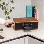 PURE Classic C-D6 DAB+/FM Radio with CD Player & Bluetooth - Coffee Black/Walnut