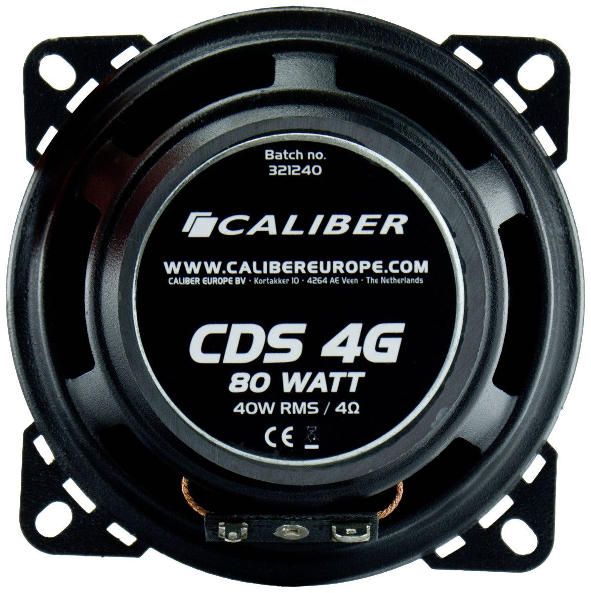 Caliber CDS4G 10cm 4 inch 2-Way Coaxial Speakers With Grills