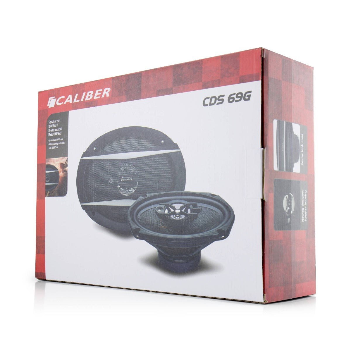 Caliber CDS69G 6x9 inch  3-Way Coaxial Speakers with Grills