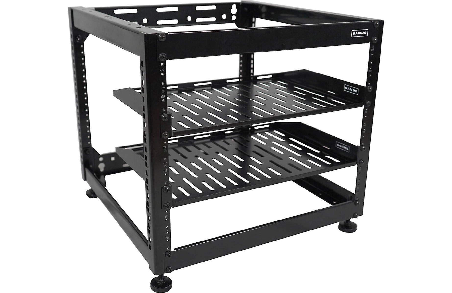 Sanus CFR1610 10U AV Rack Stackable Open Frame Network Rack