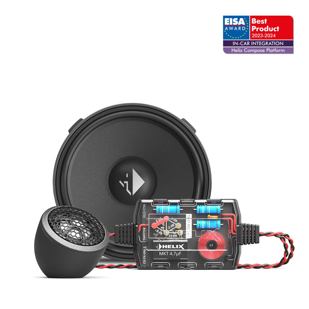 Helix Compose Ci3 K100.2FM-S3 - 4" 3 Ohm 120Watt Component Speaker System.