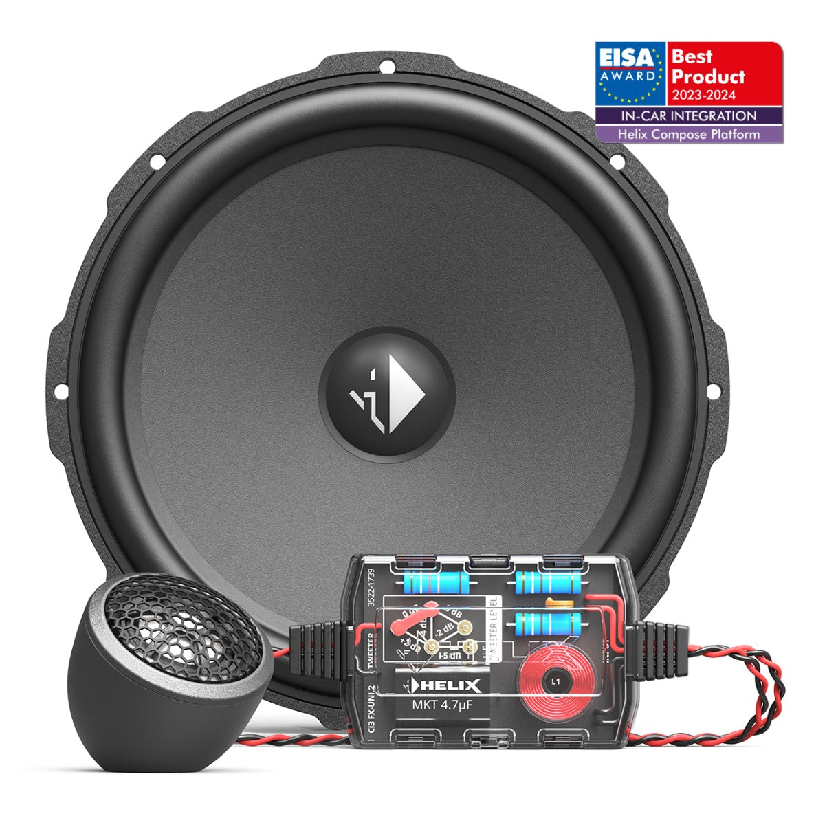 Helix Compose Ci3 K200.2FM-S3 - 8" 3 Ohm 150Watt Component Speaker System.