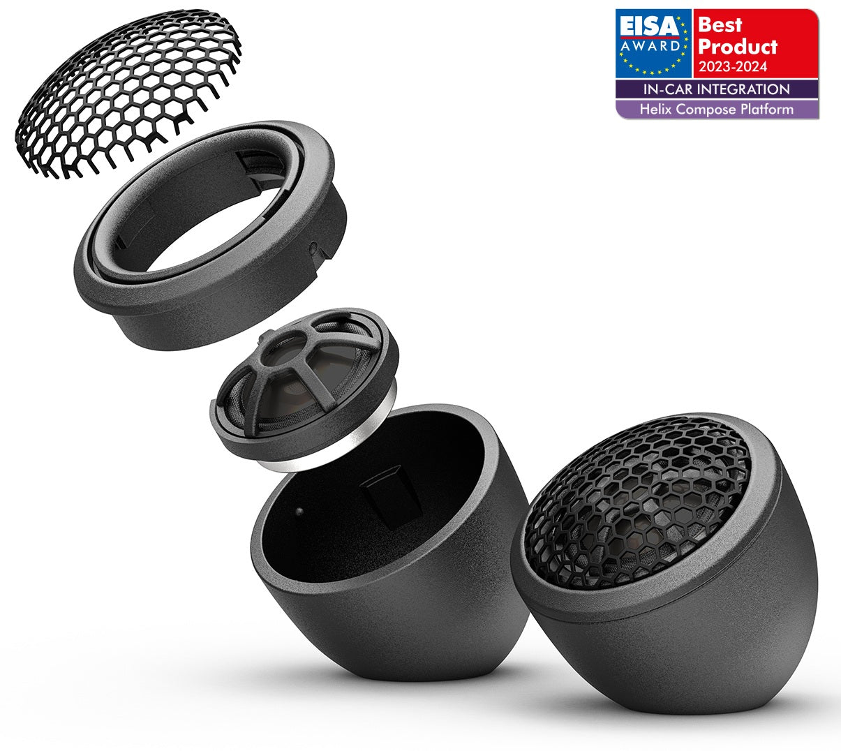 Helix Compose i3 Ci3 T20FM-AL MK2 Tweeters 0.75 Inch FlexMount Aluminum Dome (Pair)