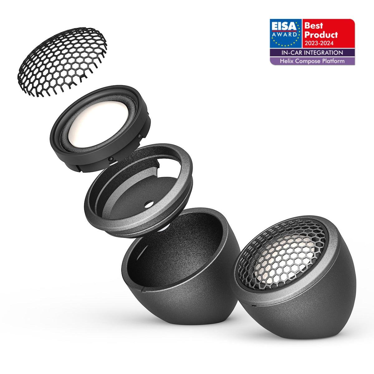 Helix Compose i5 Ci5 T25FM-CA 1 Inch 25mm FlexMount Aluminum Dome  Tweeters (Pair)