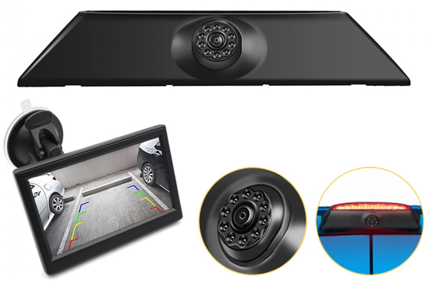 IVECO - Daily 5th Gen 2011 - 2014 high level brake light camera and monitor kit CK-IVE-01