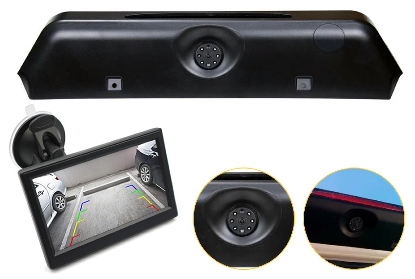 IVECO - Daily 6th Gen 2014 onwards high level brake light camera and monitor kit CK-IVE-02