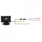 Universal fixed screw thread (Under hang) rear view camera and 5 inch standalone monitor kit CK-UNI-T103