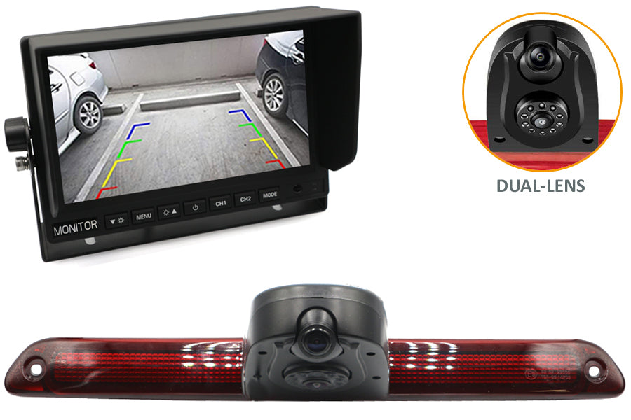 Mercedes Sprinter 2006-2016 DUAL LENS high level brake light camera and monitor kit CK-MBZ-01-DUAL