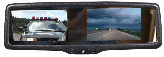 CKO TD-02 4.3″ Premium Rear View LCD Dual Screen Mirror Monitor with stalk