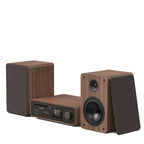 PURE Classic Stereo all in one System with Bluetooth & Internet Radio, CD and DAB+ in Coffee Black/Walnut