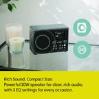 PURE Classic H4i DAB+/FM/Internet Radio with Bluetooth Black/Ash