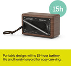 PURE Classic Mini Portable Digital Radio - Coffee Black/Walnut