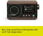 PURE Classic Mini Portable Digital Radio - Coffee Black/Walnut