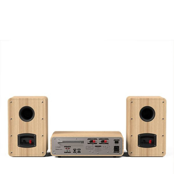 PURE Classic Stereo all in one System with Bluetooth & Internet Radio, CD and DAB+ in Cotton White/Oak