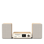 PURE Classic Stereo all in one System with Bluetooth & Internet Radio, CD and DAB+ in Cotton White/Oak
