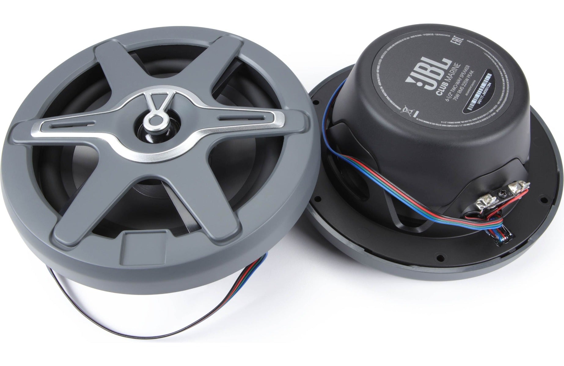 JBL Marine Club 62 Marine Series 6.5" Speakers with built-in RGB LED lighting Pair