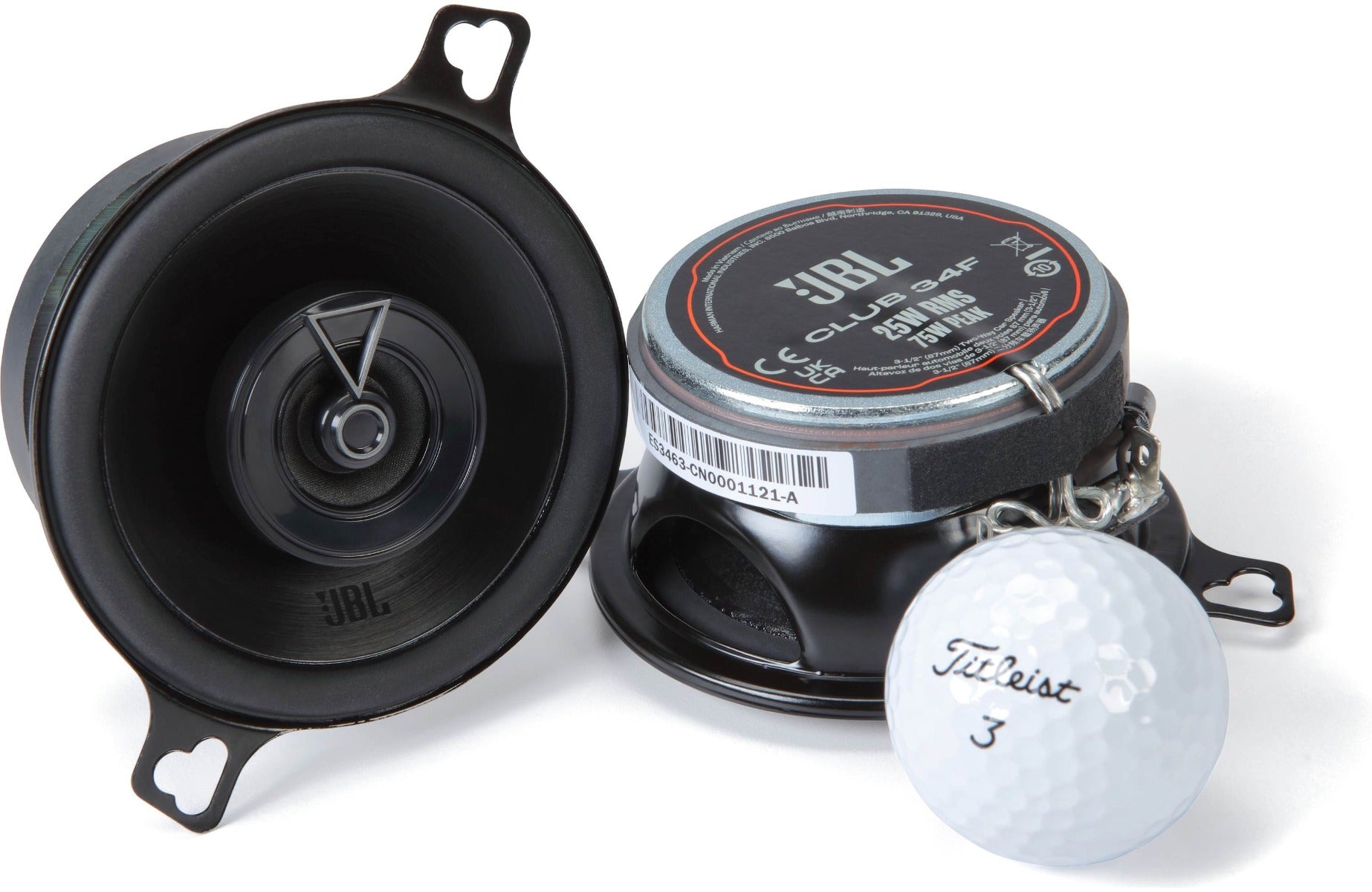 JBL Club 34F Club Series 3-1/2 inch 75 Watt  2-way Coaxial Car Speakers