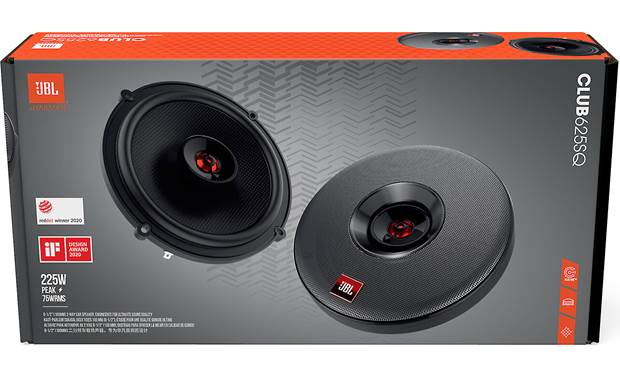 JBL Club 625SQ 2-way Club Series 6-1/2"Coaxial Speakers