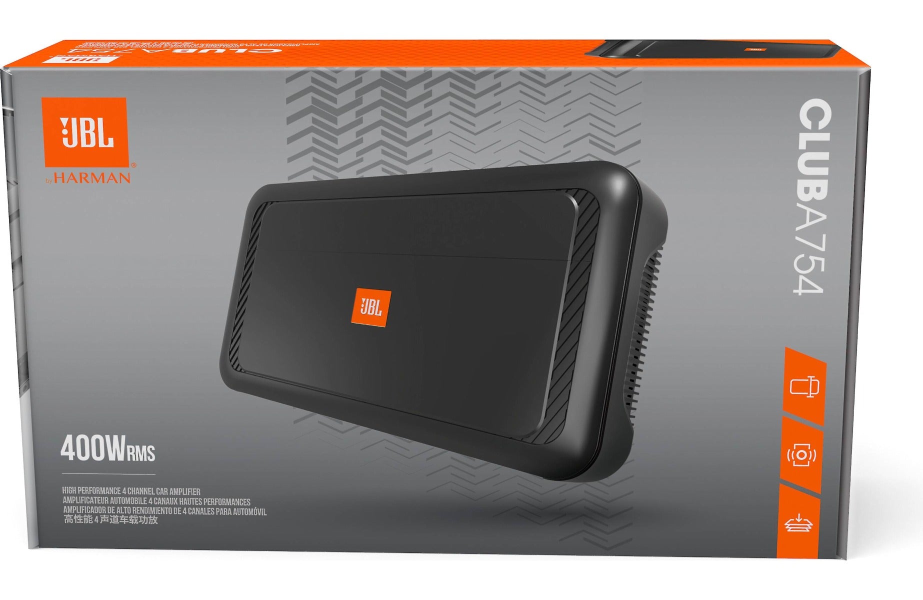 JBL Club A754 - 4-Channel Class H Amplifier 75W RMS x 4