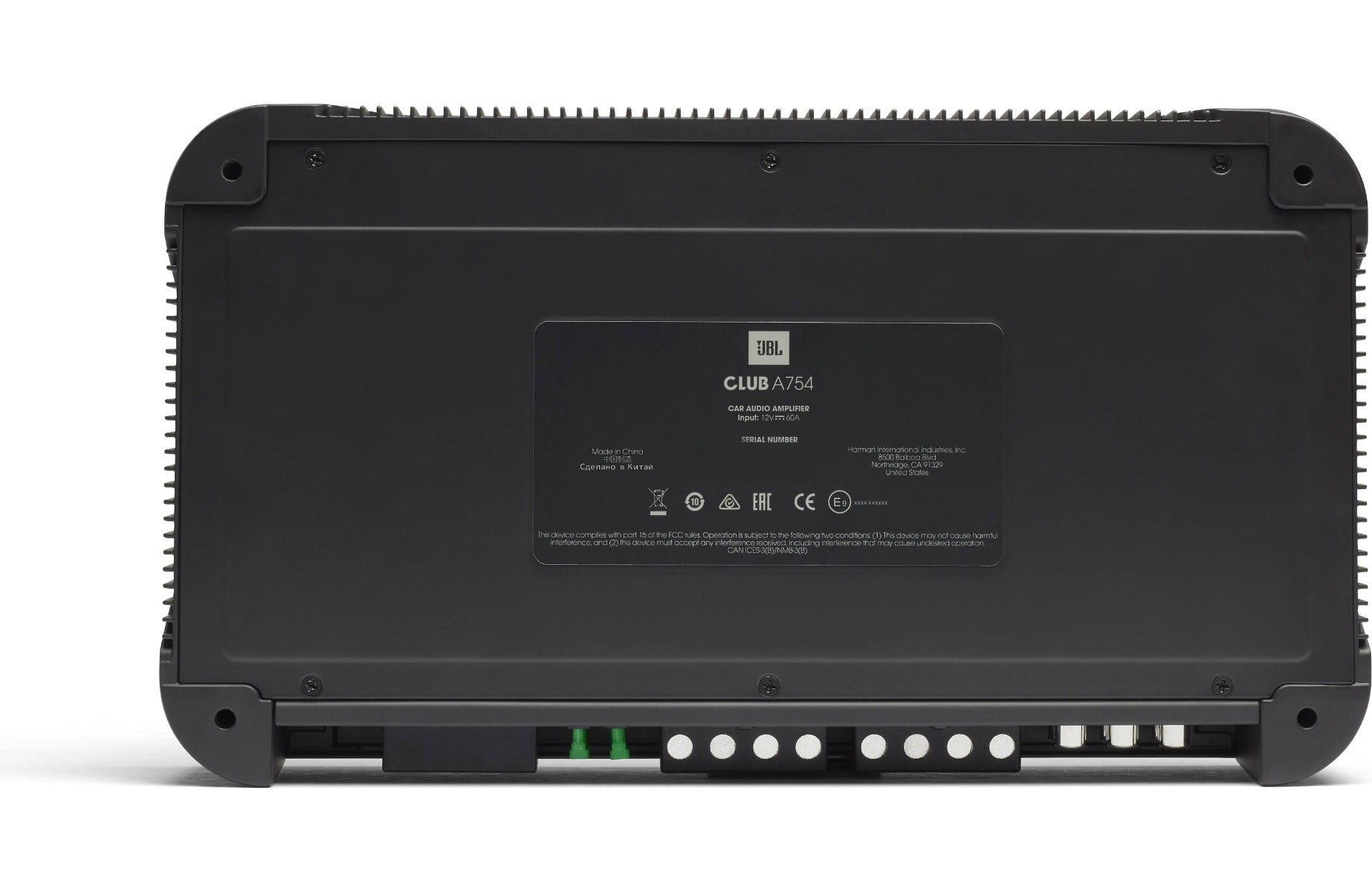 JBL Club A754 - 4-Channel Class H Amplifier 75W RMS x 4