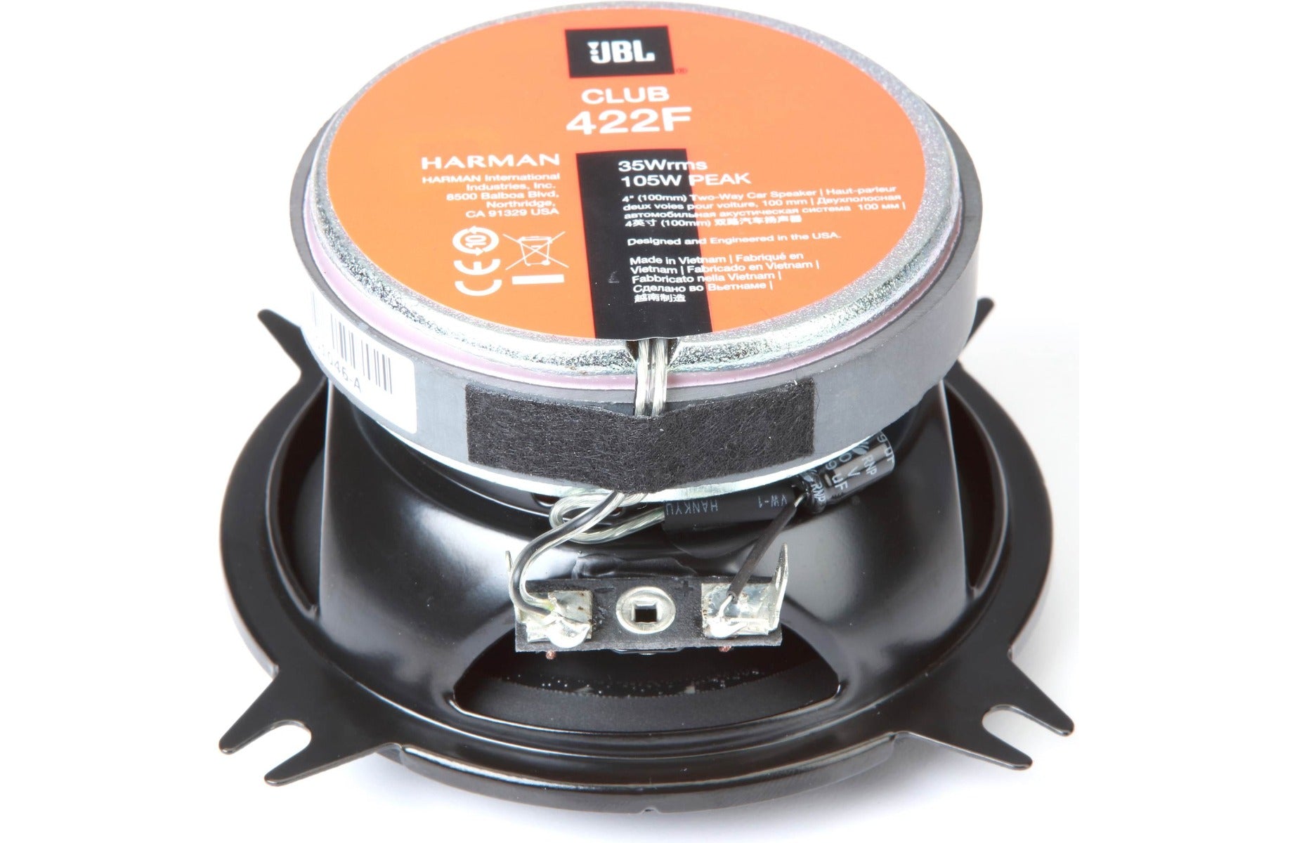 JBL Club 422F 10cm 105 Watt  2-way Coaxial Car Speakers