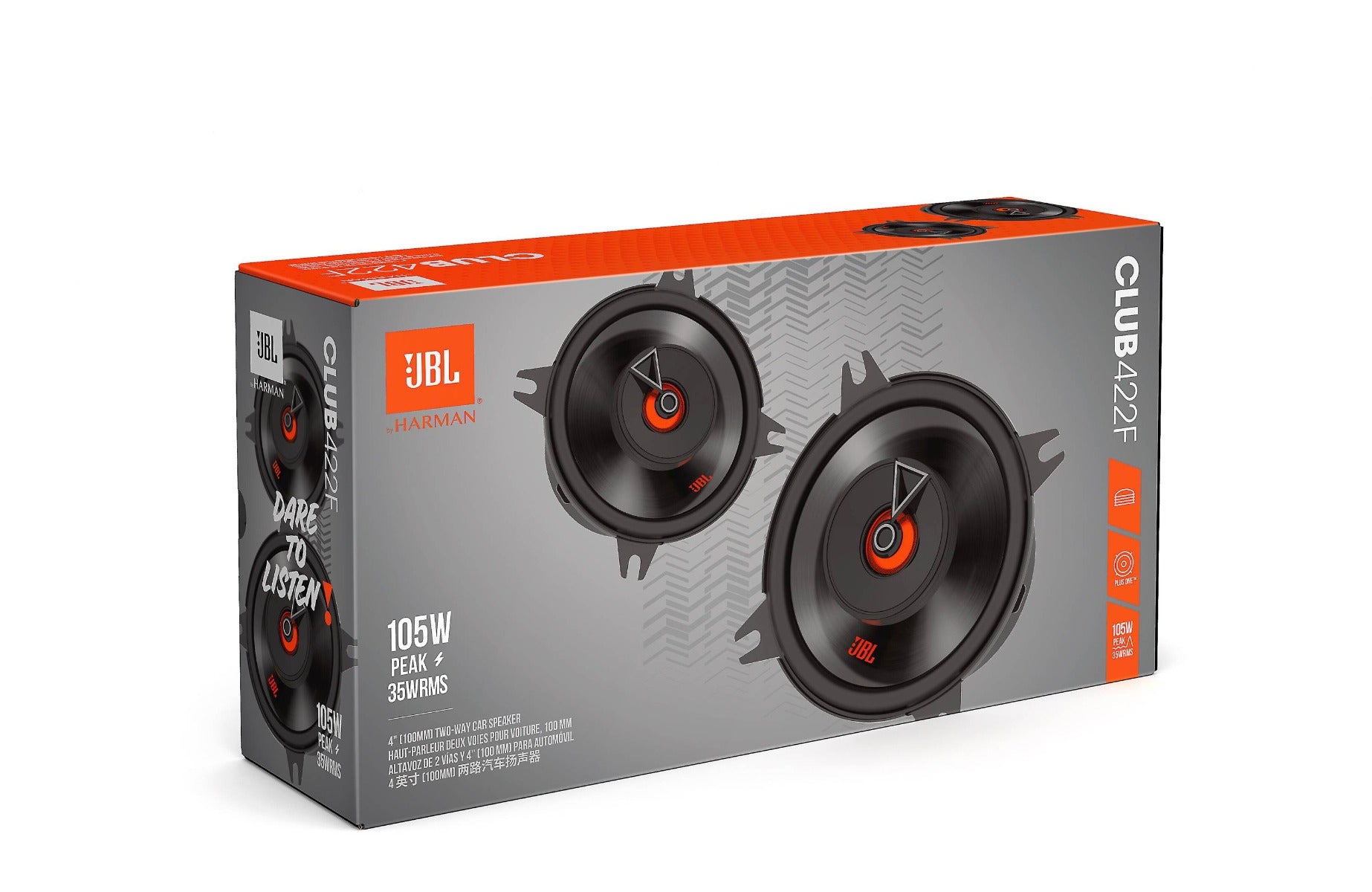 JBL Club 422F 10cm 105 Watt  2-way Coaxial Car Speakers