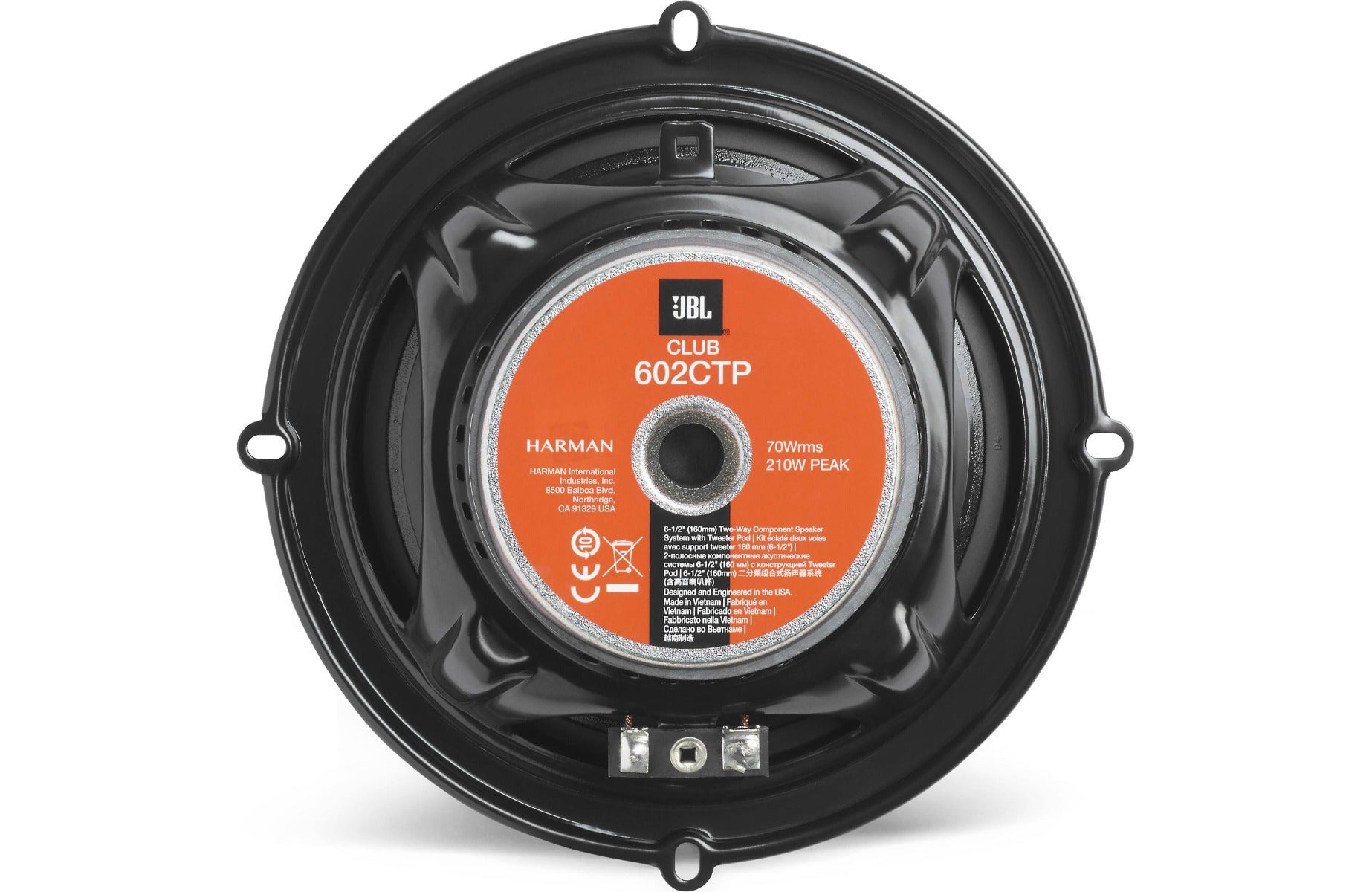 JBL CLUB 602CTP - 17cm 210 Watt  2-way Component Car Speakers
