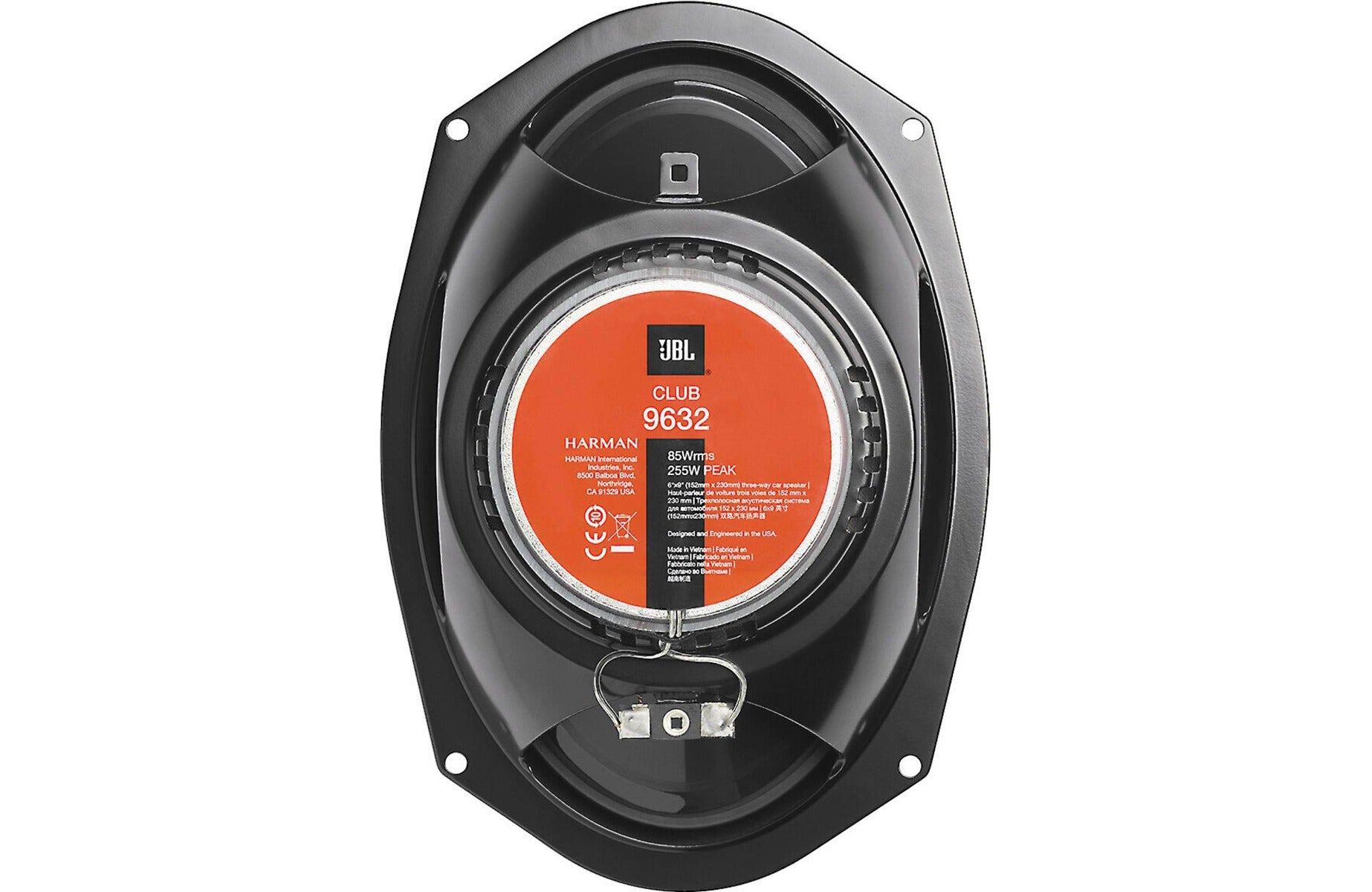 JBL CLUB 9632 - 6"x9"  255 Watt  3-way Coaxial Car Speakers