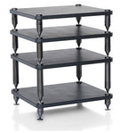 Norstone COMO Black Leather and Black Steel Premium HiFi Rack