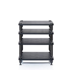 Norstone COMO Black Leather and Black Steel Premium HiFi Rack