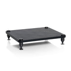 Norstone COMO Black Leather and Black Steel Premium HiFi Rack