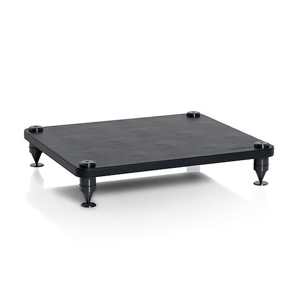 Norstone COMO Black Leather and Black Steel Premium HiFi Rack