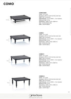 Norstone COMO Black Leather and Black Steel Premium HiFi Rack
