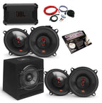 BMW 3 Series E30 Front & Rear JBL STAGE 800BA Active Subwoofer + Concert A704 Amp +  2 x STAGE3 527 Speakers Audio Upgrade